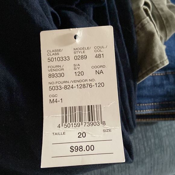 Laura Plus Blue Linen blend Capris size 20 - Picture 5 of 5